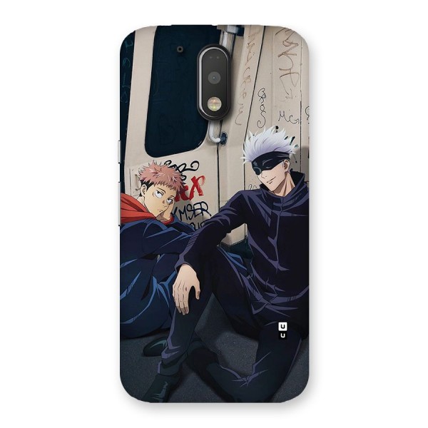 Gojo Itadori Travel Back Case for Moto G4 Plus