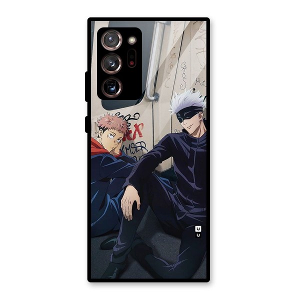 Gojo Itadori Travel Glass Back Case for Galaxy Note 20 Ultra 5G