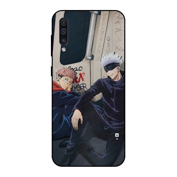 Gojo Itadori Travel Metal Back Case for Galaxy A30s