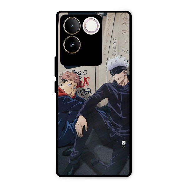 Gojo Itadori Travel Metal Back Case for iQOO Z7 Pro