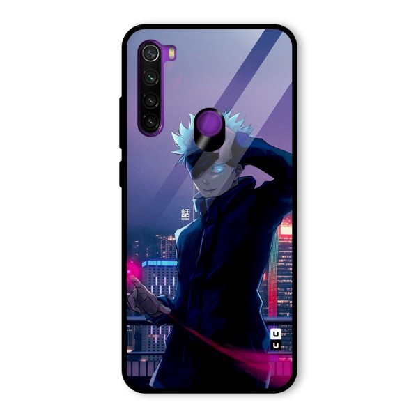 Gojo Looks Glass Back Case for Redmi Note 8