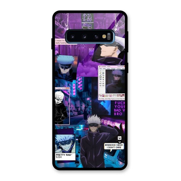 Gojo Quotes Bundle Glass Back Case for Galaxy S10