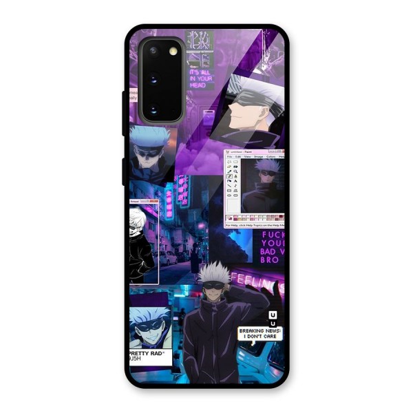 Gojo Quotes Bundle Glass Back Case for Galaxy S20