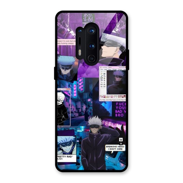Gojo Quotes Bundle Glass Back Case for OnePlus 8 Pro
