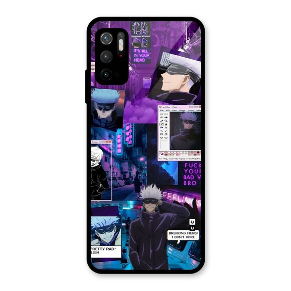 Gojo Quotes Bundle Glass Back Case for Poco M3 Pro 5G