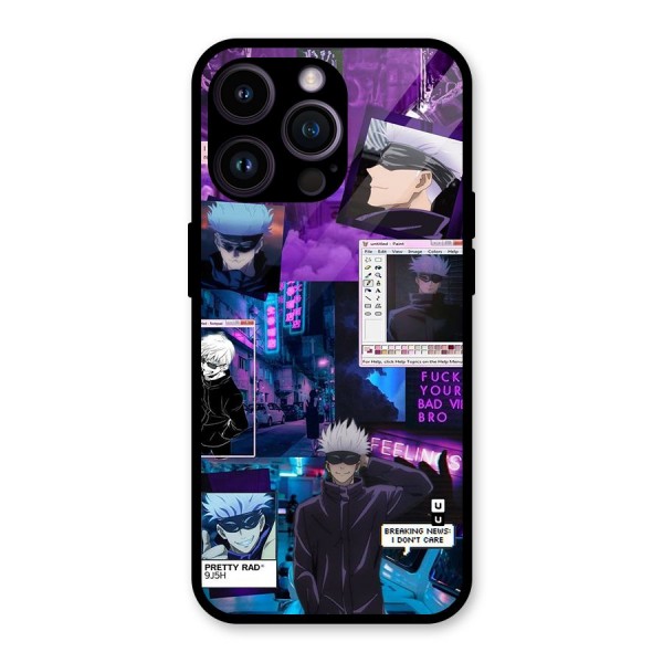 Gojo Quotes Bundle Glass Back Case for iPhone 14 Pro Max
