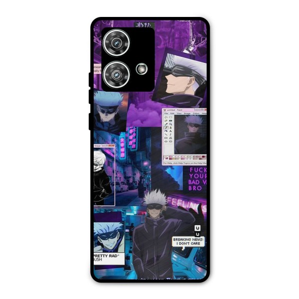 Gojo Quotes Bundle Metal Back Case for Motorola Edge 40 Neo