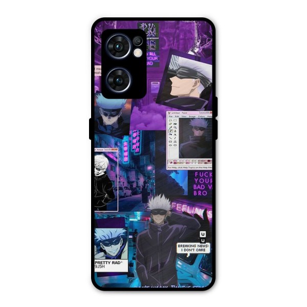 Gojo Quotes Bundle Metal Back Case for Oppo Reno7 5G