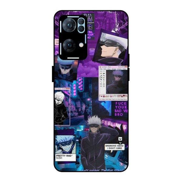 Gojo Quotes Bundle Metal Back Case for Oppo Reno7 Pro 5G