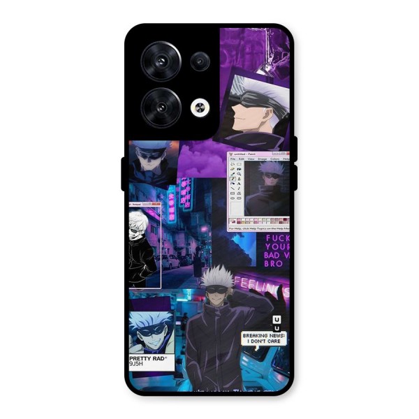 Gojo Quotes Bundle Metal Back Case for Oppo Reno8 5G