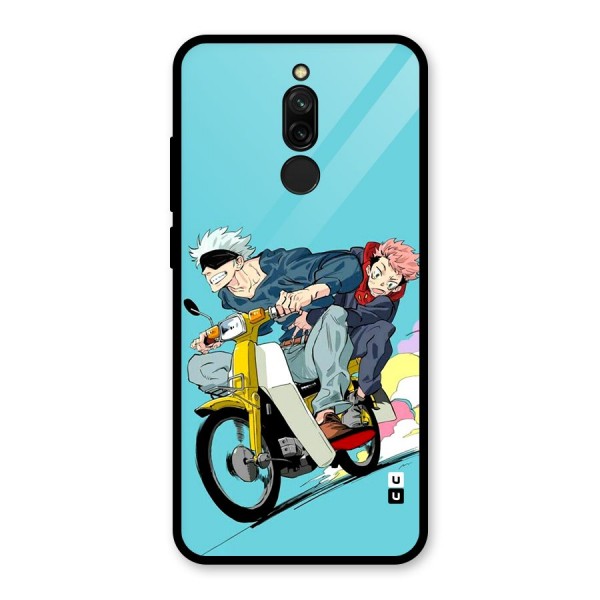 Gojo Ride Glass Back Case for Redmi 8