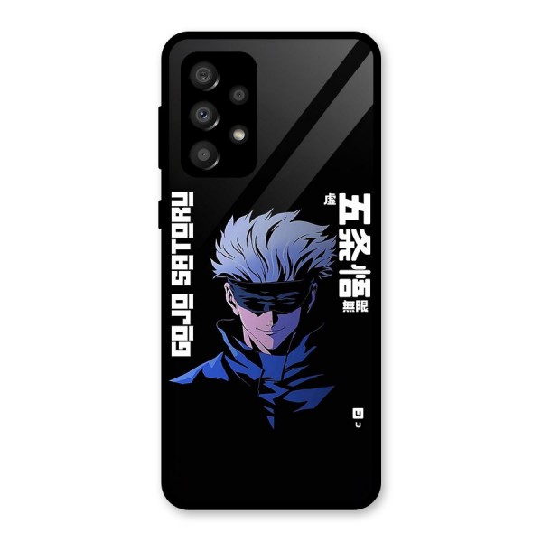 Gojo Sataru Smiles Glass Back Case for Galaxy A32