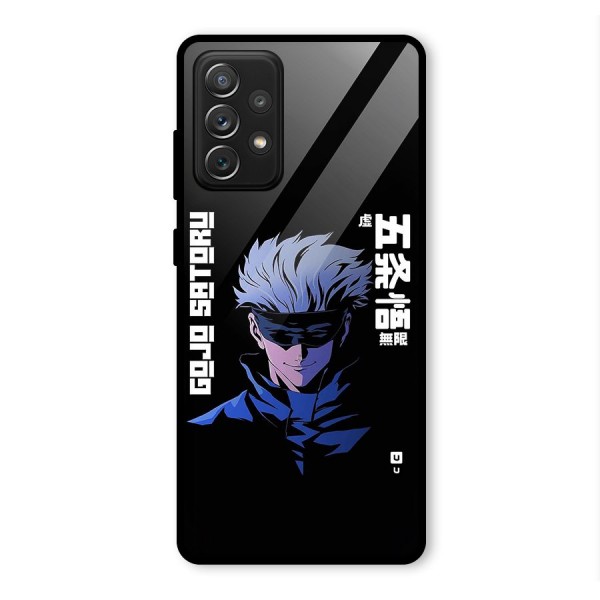 Gojo Sataru Smiles Glass Back Case for Galaxy A72