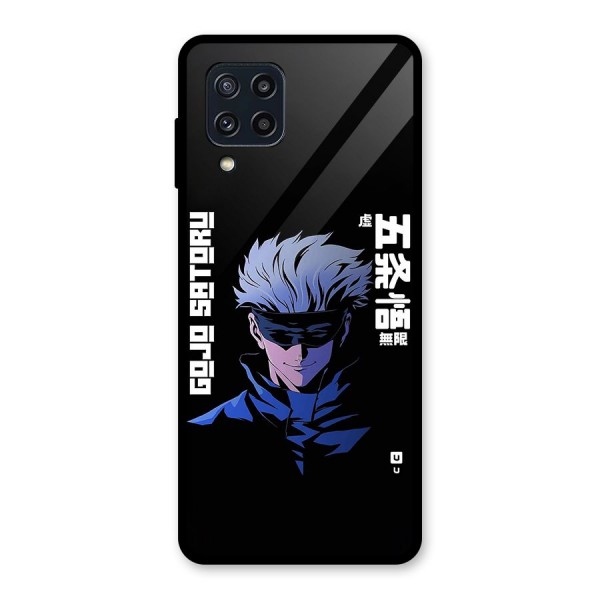 Gojo Sataru Smiles Glass Back Case for Galaxy M32