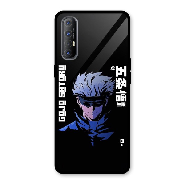 Gojo Sataru Smiles Glass Back Case for Oppo Reno3 Pro