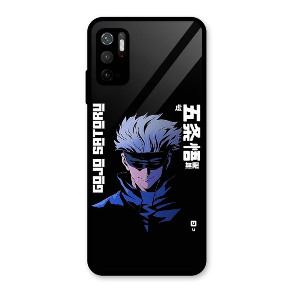 Gojo Sataru Smiles Glass Back Case for Poco M3 Pro 5G