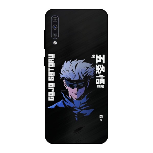 Gojo Sataru Smiles Metal Back Case for Galaxy A30s