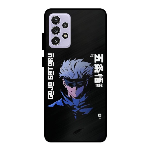 Gojo Sataru Smiles Metal Back Case for Galaxy A72