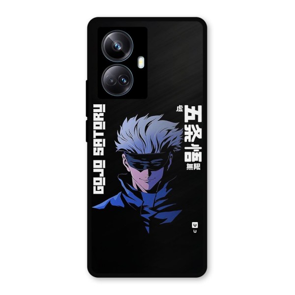 Gojo Sataru Smiles Metal Back Case for Realme 10 Pro Plus