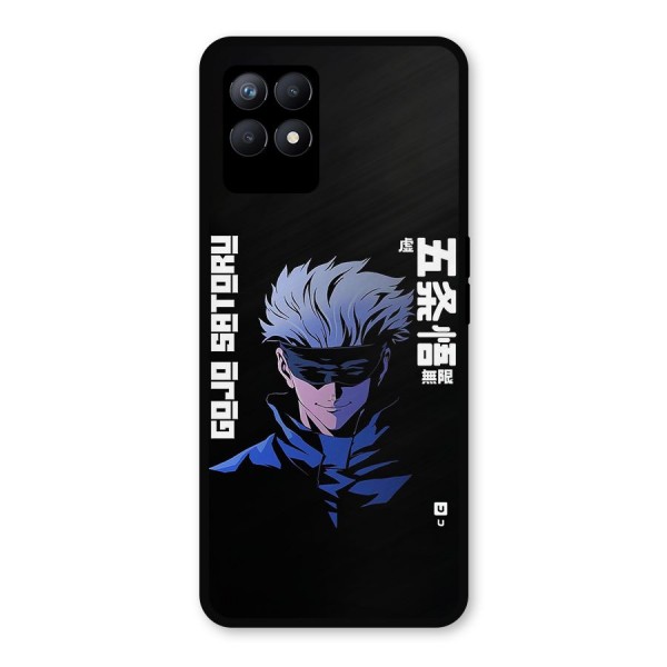 Gojo Sataru Smiles Metal Back Case for Realme Narzo 50