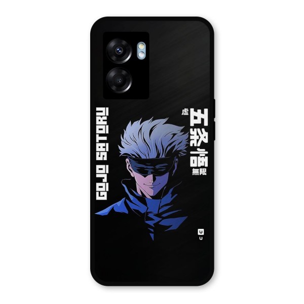Gojo Sataru Smiles Metal Back Case for Realme Narzo 50 5G
