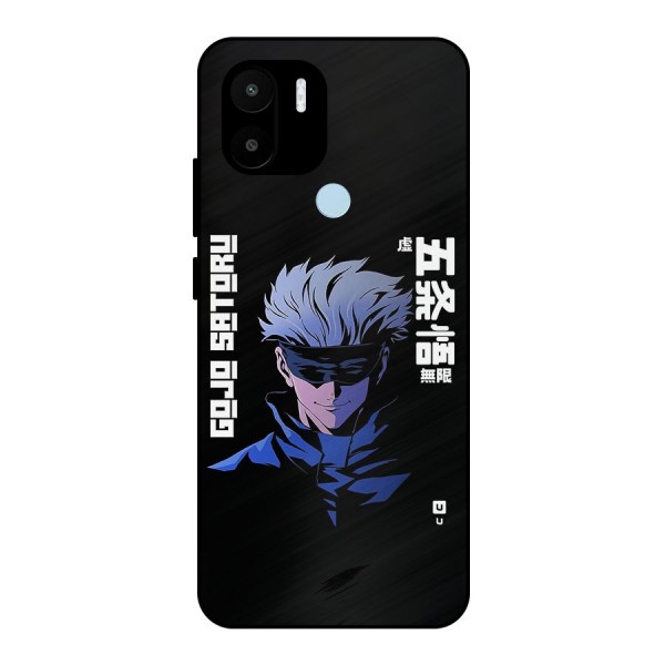 Gojo Sataru Smiles Metal Back Case for Redmi A1 Plus