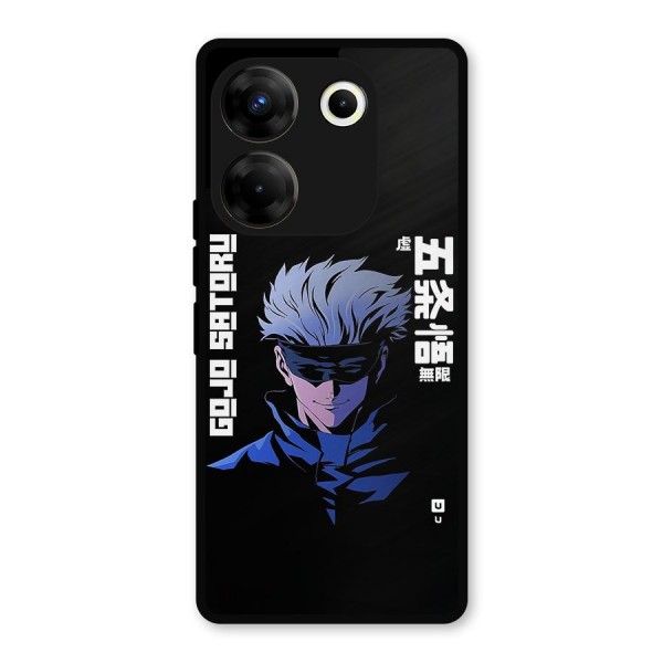 Gojo Sataru Smiles Metal Back Case for Tecno Camon 20