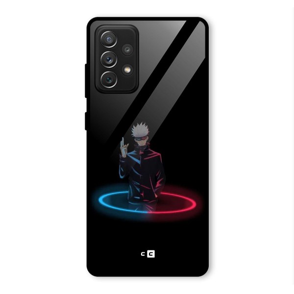 Gojo Sataru Wink Glass Back Case for Galaxy A72