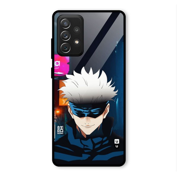 Gojo Smiles Glass Back Case for Galaxy A72