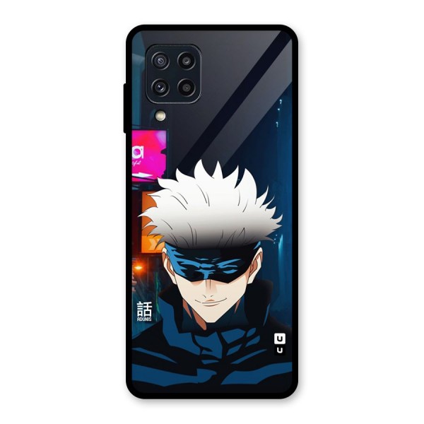 Gojo Smiles Glass Back Case for Galaxy M32