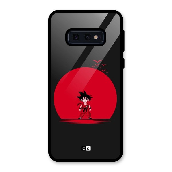 Goku Kid Art Glass Back Case for Galaxy S10e