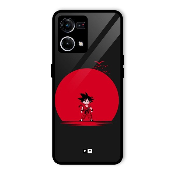 Goku Kid Art Glass Back Case for Oppo F21 Pro 4G