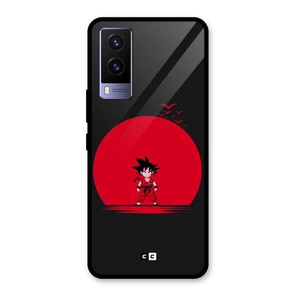 Goku Kid Art Glass Back Case for Vivo V21e 5G