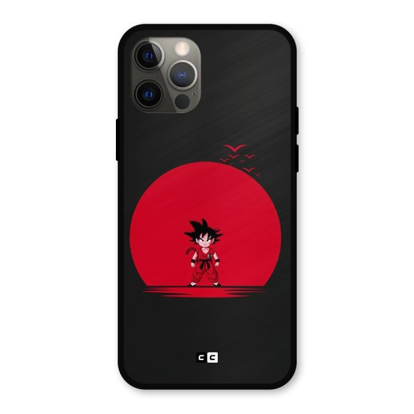 Goku Kid Art Metal Back Case for iPhone 12 Pro