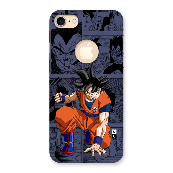 Goku Manga Art Back Case for iPhone 7 Logo Cut