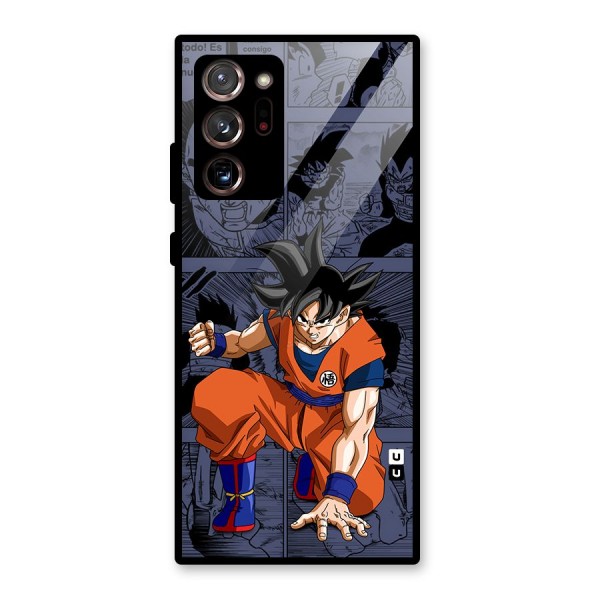 Goku Manga Art Glass Back Case for Galaxy Note 20 Ultra 5G