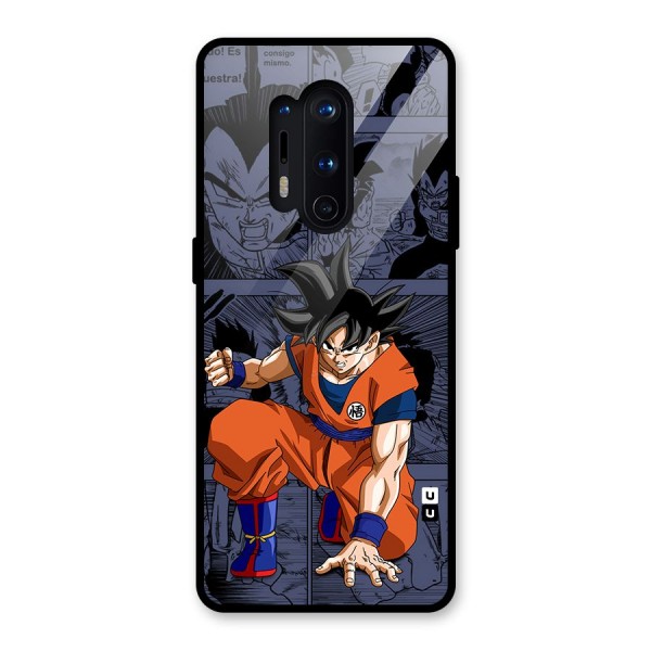 Goku Manga Art Glass Back Case for OnePlus 8 Pro