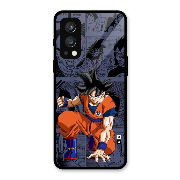 Goku Manga Art Glass Back Case for OnePlus Nord 2 5G