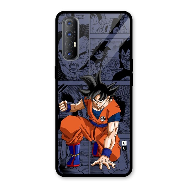 Goku Manga Art Glass Back Case for Oppo Reno3 Pro