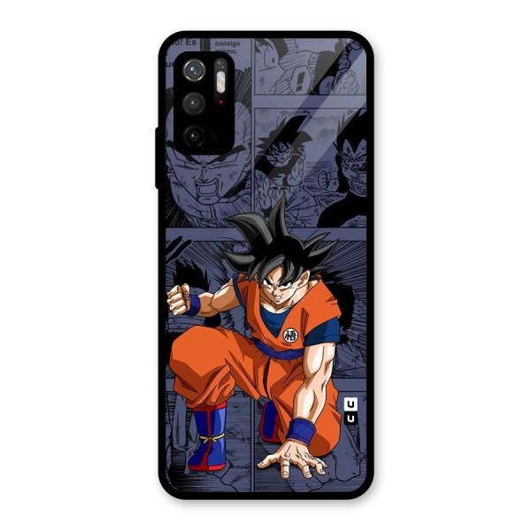 Goku Manga Art Glass Back Case for Poco M3 Pro 5G