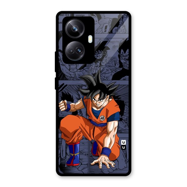 Goku Manga Art Glass Back Case for Realme 10 Pro Plus
