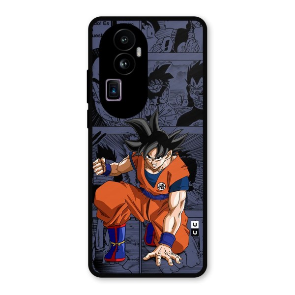 Goku Manga Art Metal Back Case for Oppo Reno10 Pro Plus