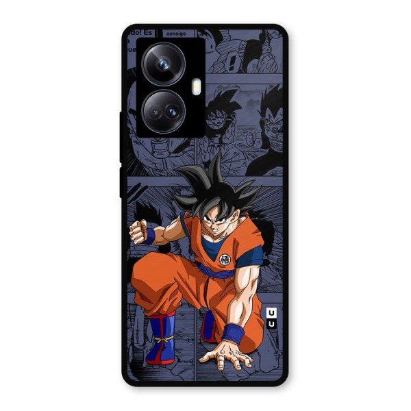 Goku Manga Art Metal Back Case for Realme 10 Pro Plus