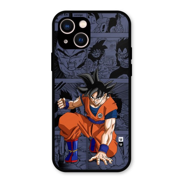 Goku Manga Art Metal Back Case for iPhone 13