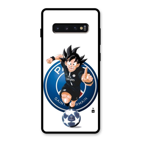 Goku Playing Goku Glass Back Case for Galaxy S10 Plus