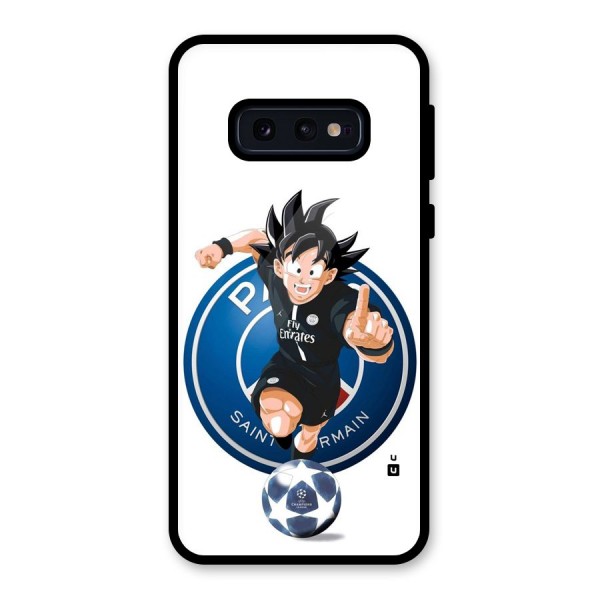 Goku Playing Goku Glass Back Case for Galaxy S10e