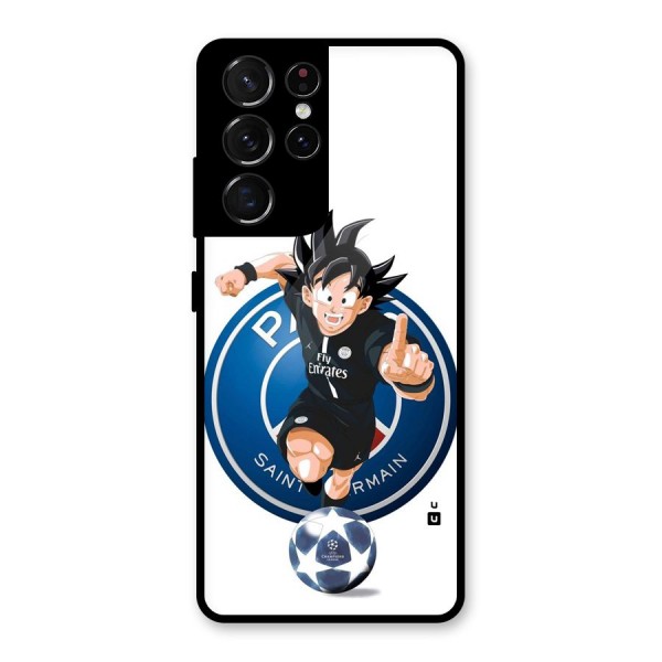 Goku Playing Goku Glass Back Case for Galaxy S21 Ultra 5G