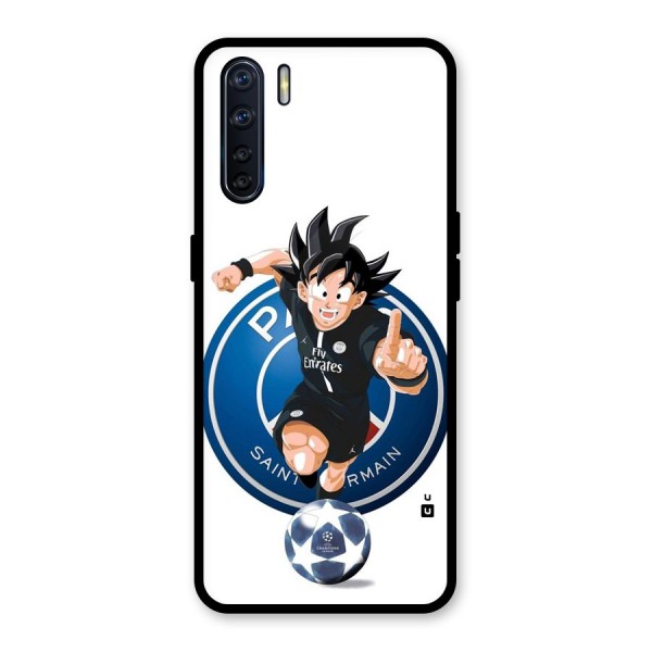 Goku Playing Goku Glass Back Case for Oppo F15