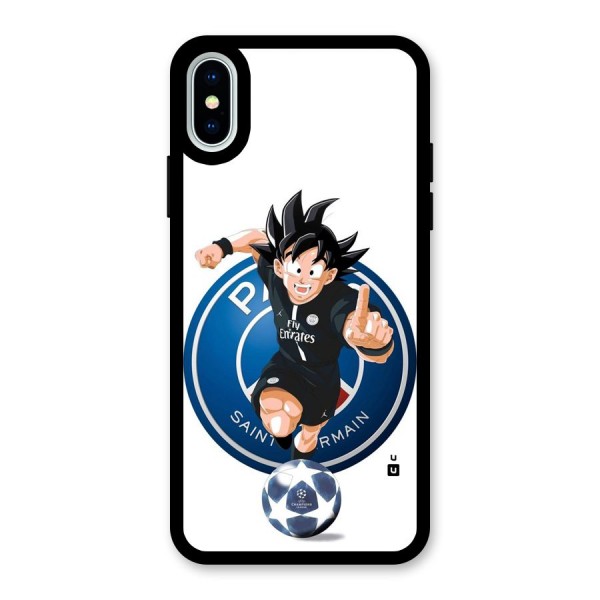 Goku Playing Goku Glass Back Case for iPhone X