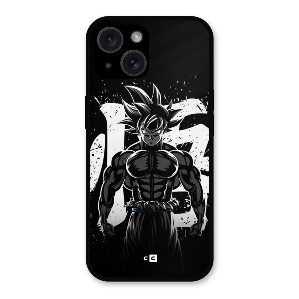 Goku Unleashed Power Metal Back Case for iPhone 15